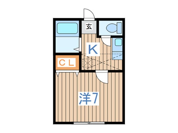 ホワイトキャッスル遠見塚11番館の物件間取画像